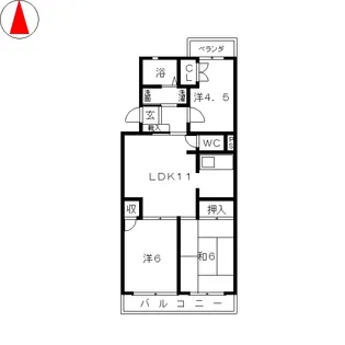 グレイスコート【3階】の間取り
