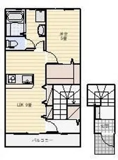 LOTUS篠原【2階】の間取り
