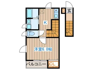 クレスト五十人町【2階】の間取り