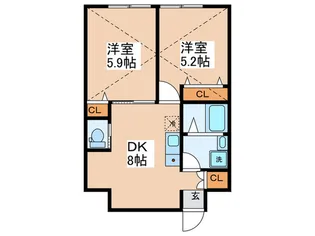 コンフォートテラス久我山【1階】の間取り