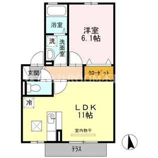 SOHO’S吉尾 A棟【2階】の間取り