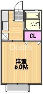 岡山県岡山市北区東古松南町【アパート】の間取り