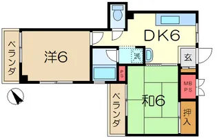 マエザワ第2コーポ【2階】の間取り
