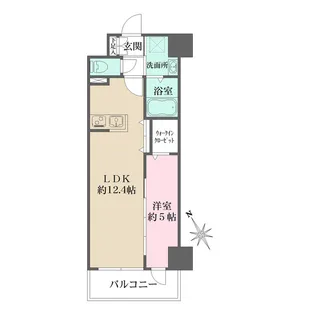 N-flats横浜関内II【11階】の間取り