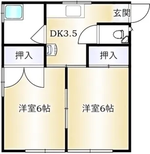 ルアナキョウヅカ【1階】の間取り