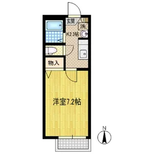 1Kの間取り画像