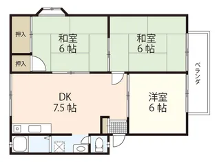 プロムナード高橋A【1階】の間取り