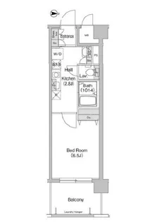 コンフォリア東品川【4階】の間取り