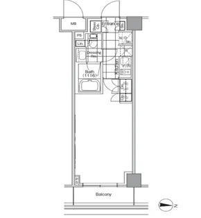 東京都杉並区高円寺北2【マンション】の間取り