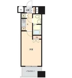 ヴィーダ・スカイコート品川【4階】の間取り