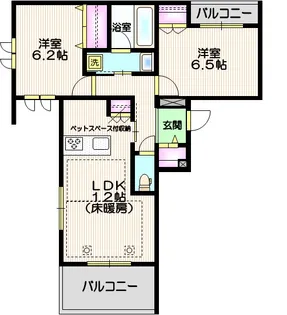埼玉県川口市芝中田1【マンション】の間取り