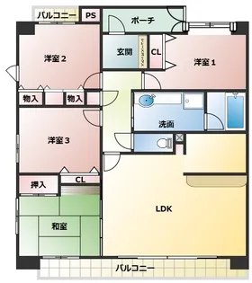 長野県佐久市佐久平駅北【マンション】の間取り