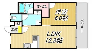 グリーンフォレスト武庫之荘11【1階】の間取り