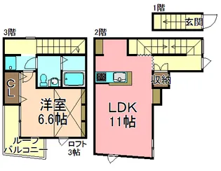 東京都足立区栗原3【アパート】の間取り