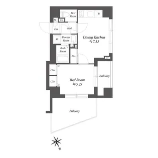 東京都品川区南品川6【マンション】の間取り