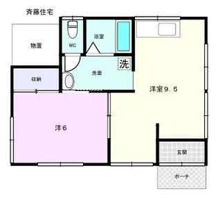 山梨県南アルプス市飯野【一戸建】の間取り