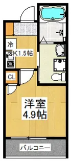 MELDIA新秋津【1階】の間取り