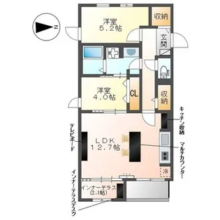 FOREST ODAWARA【2階】の間取り