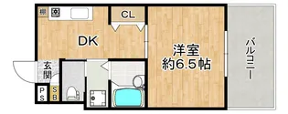 大阪府大阪市淀川区十三元今里1【マンション】の間取り
