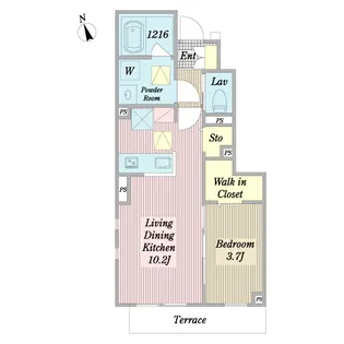 パートリア【1階】の間取り