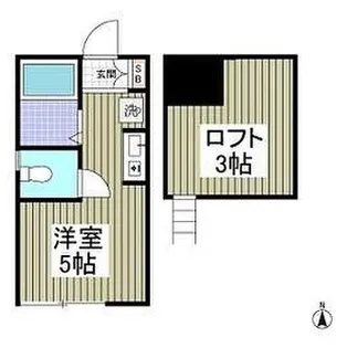 リュミエ安善【1階】の間取り