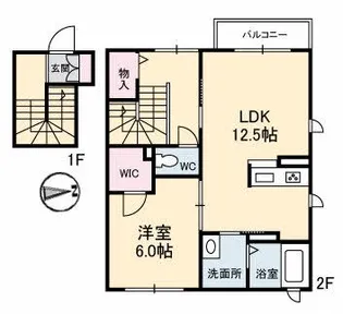 シャーメゾンKOBATAII【2階】の間取り