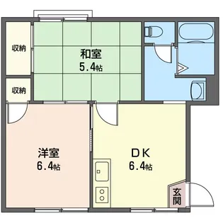 第2相模ハイツ【1階】の間取り