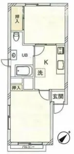 柏グリーンコーポ【5階】の間取り