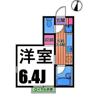 ピース・スクウェア鶴見II【2階】の間取り
