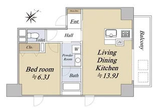 シュリンプタワー【7階】の間取り