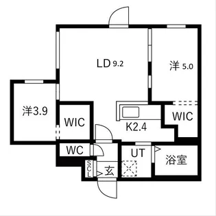 北海道札幌市中央区南六条西13【マンション】の間取り