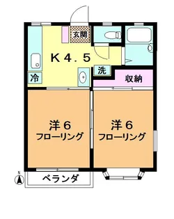 東京都杉並区高井戸東1【アパート】の間取り
