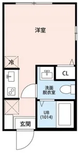 神奈川県横浜市神奈川区三ツ沢南町【アパート】の間取り