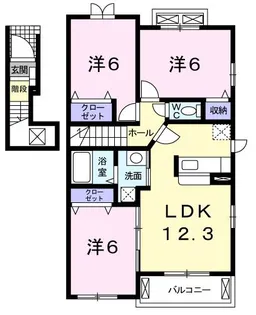 ミニョン YM【2階】の間取り