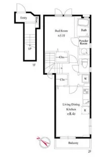 東京都渋谷区本町5【アパート】の間取り