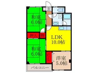 ロイヤルハイツ神田【1階】の間取り