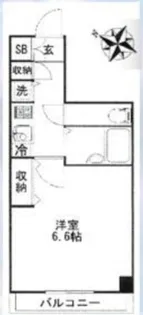 ヴェルト新宿【7階】の間取り