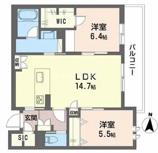 K’sガーデン 江坂【3階】の間取り