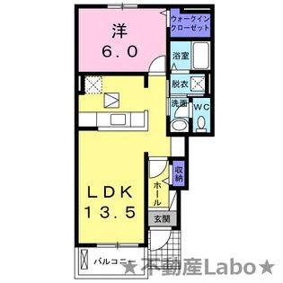 徳島県徳島市川内町加賀須野【アパート】の間取り