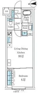 STANDZ柿の木坂【2階】の間取り