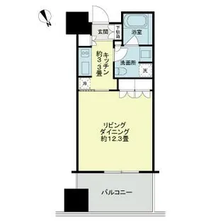東京都港区麻布台1【マンション】の間取り