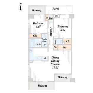 東京都江東区木場6【マンション】の間取り