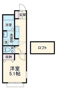 アパートメント枡形No.2【2階】の間取り