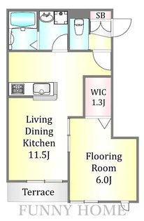 グレイス柿の木坂【1階】の間取り