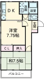 セピアコート壱番館【1階】の間取り