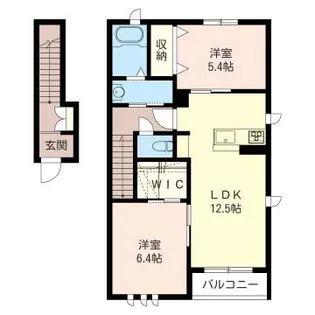 ル リアン【2階】の間取り