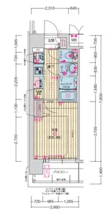 プレサンス森ノ宮 THEゲート【5階】の間取り
