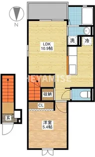 ソーレMTS【2階】の間取り