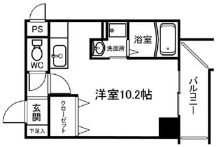 ソルトシティ浜松【9階】の間取り