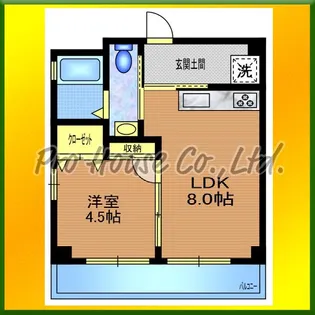 ロイヤルハイツ新高円寺【1階】の間取り